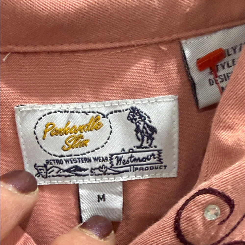Panhandle Slim Pink Western Shirt - Picture 2 of 5